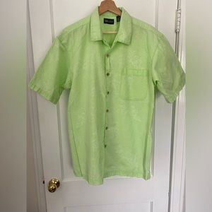 Men’s size medium green faded glory Hawaiian/tropical button down